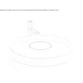Cristalplant® round countertop washbasin Ipiales