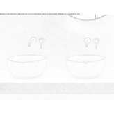 Round ceramic washbasin, countertop Ibiapina