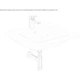 Ceramic washbasin with overflow Matignon