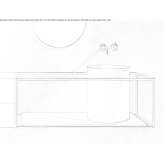 Ceramic countertop washbasin Tortosa