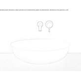 Oval countertop ceramic washbasin Brandico