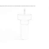 Cristalmood® and Colormood freestanding round washbasin Bissen
