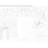 Freestanding Corian® washbasin Toszek