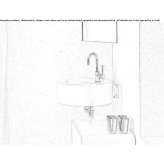 Ceramic corner washbasin Anapa