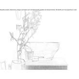Round countertop washbasin made of Murano glass Moisei