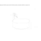Round ceramic washbasin, countertop Marzan