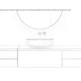 Cristalmood® oval countertop washbasin Bissen