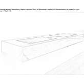 Double rectangular wall-mounted washbasin in porcelain stoneware Rushden
