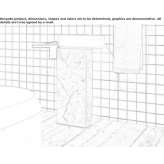 Freestanding round washbasin Payette