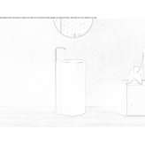 Freestanding round Corian® washbasin Limbach