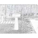 Freestanding Cementoskin® washbasin Bavay