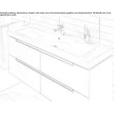 Prostokątna umywalka ceramiczna Pforzen