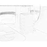 Freestanding square washbasin in Carrara marble Manor