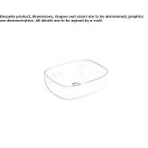 Umywalka ceramiczna nablatowa Fristad