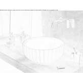 Ceramic countertop washbasin Haaren