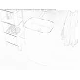 Free-standing ceramic washbasin Caulnes