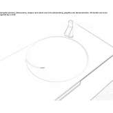 Flumood® washbasin with integrated countertop Gurpinar