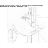 Wall-mounted washbasin Caiolo