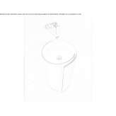 Ceramic washbasin Valdieri