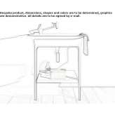 Cristalplant® console washbasin Toucy