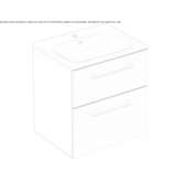 Wall-mounted washbasin cabinet with drawers Galati