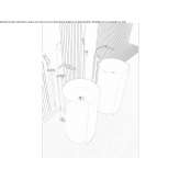 Free-standing ceramic washbasin Valdieri