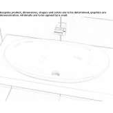 Recessed ceramic washbasin Copa