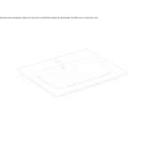 Inset washbasin with overflow Galati