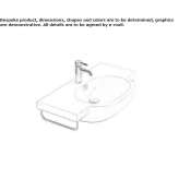 Ceramic washbasin mounted to the wall Newnan