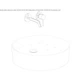 Round ceramic washbasin, countertop Niksic