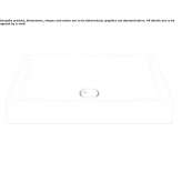 Rectangular countertop ceramic washbasin Osiek