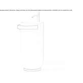 Freestanding round Cristalplant® washbasin Rijmenam