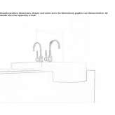 Partially recessed ceramic washbasin Anapa