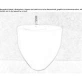Free-standing ceramic washbasin Regimin