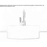 Partially recessed ceramic washbasin Anapa