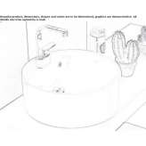 Ceramic countertop washbasin Anapa