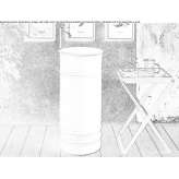 Freestanding round washbasin in stainless steel Valtimo