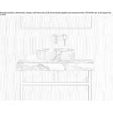 Round countertop washbasin made of Arabescato marble Corazon