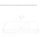 Umywalka Corian® z wieszakiem na ręczniki Limbach