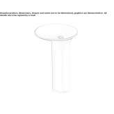 Cristalplant® round free-standing washbasin Norlina