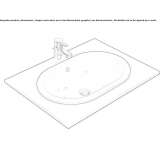 Recessed washbasin in an oval shape Seroa