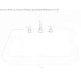 Cristalplant® rectangular wall washbasin Dampier