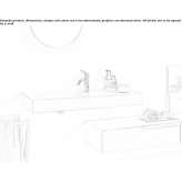 Rectangular washbasin made of Carrara marble Gameren