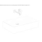 Rectangular ceramic washbasin Thalheim