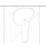Cristalplant® free-standing washbasin on a pedestal Phelan