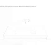 Umywalka ścienna Corian® z wieszakiem na ręczniki Limbach