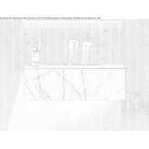 Rectangular wall washbasin made of Pietra Gray marble Fahrdorf