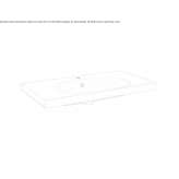 Porcelain stoneware washbasin with integrated countertop Cislau