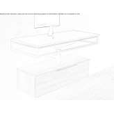 Wall-mounted washbasin with towel rack Ruoti