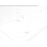 Umywalka Ceramilux® ze zintegrowanym blatem Barga